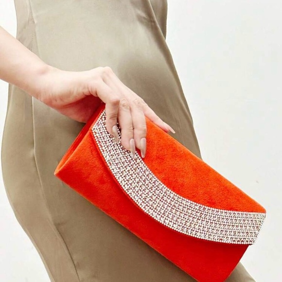 Elegant orange evening Bag - Picture 4 of 5